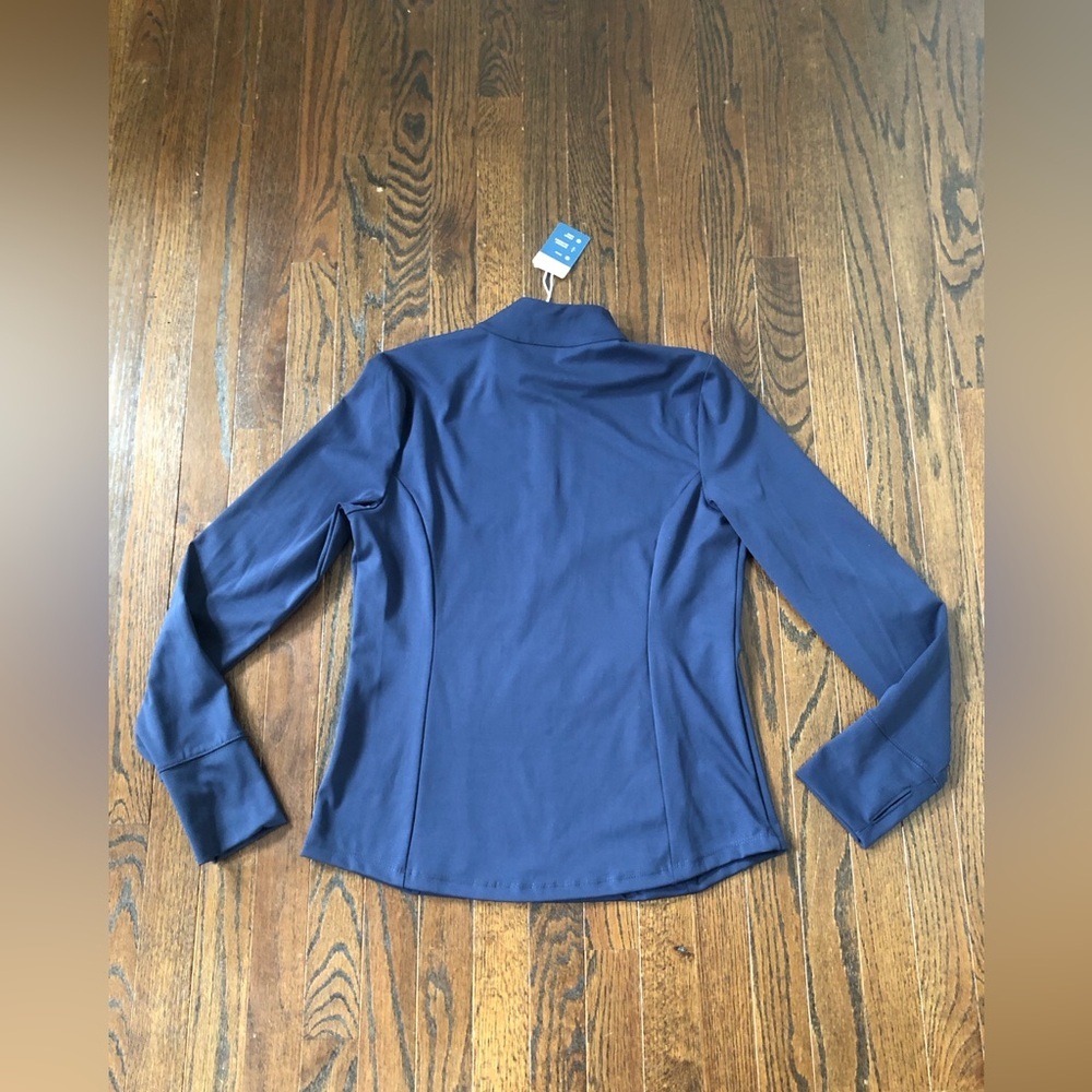 *NWT* Tommy Bahama Everyday Active Women’s L Navy Blue 1/4 Zip Active Jacket - Picture 10 of 11
